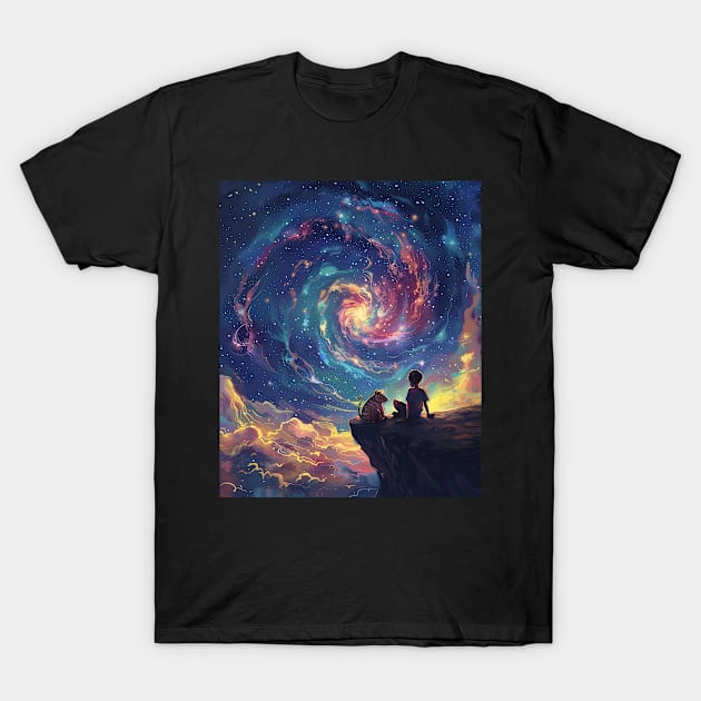 Calvin and Hobbes Transcendence T-Shirt by WholesomeFood